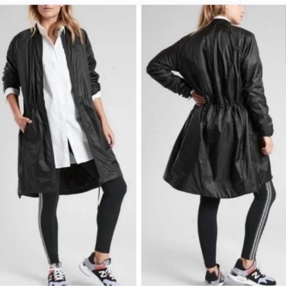 Athleta Mountain Summit Primaloft Women's Black Lightweight Parka - Picture 2 of 15